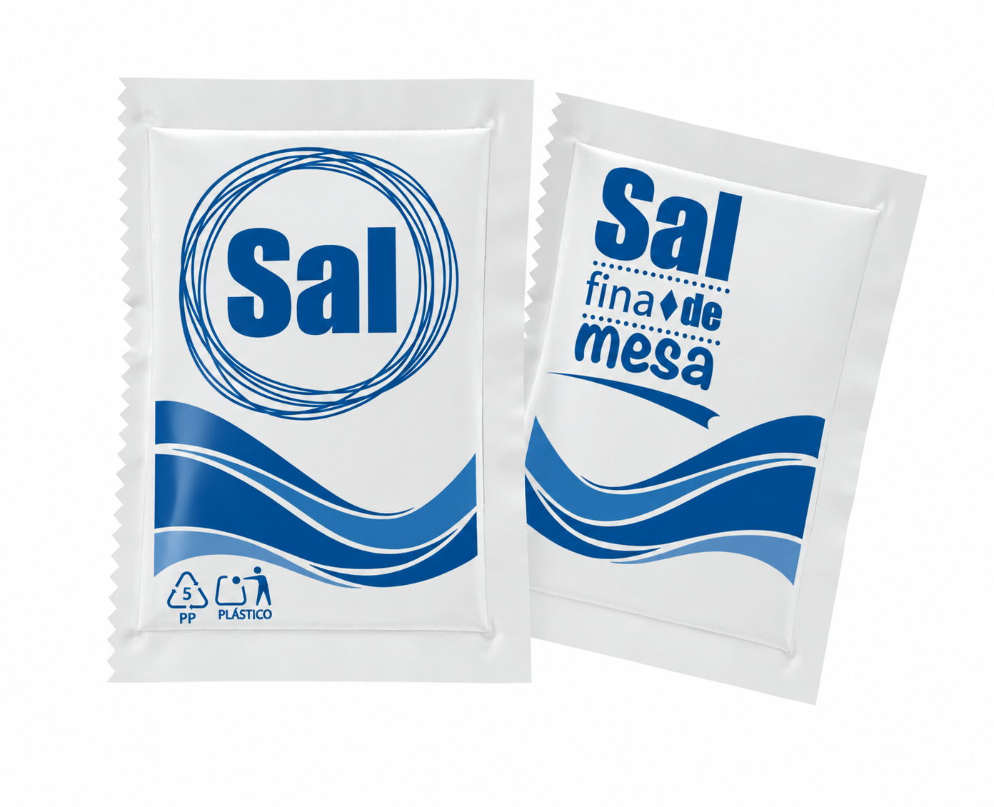 Sobres monodosis de sal fina de mesa de 1 g