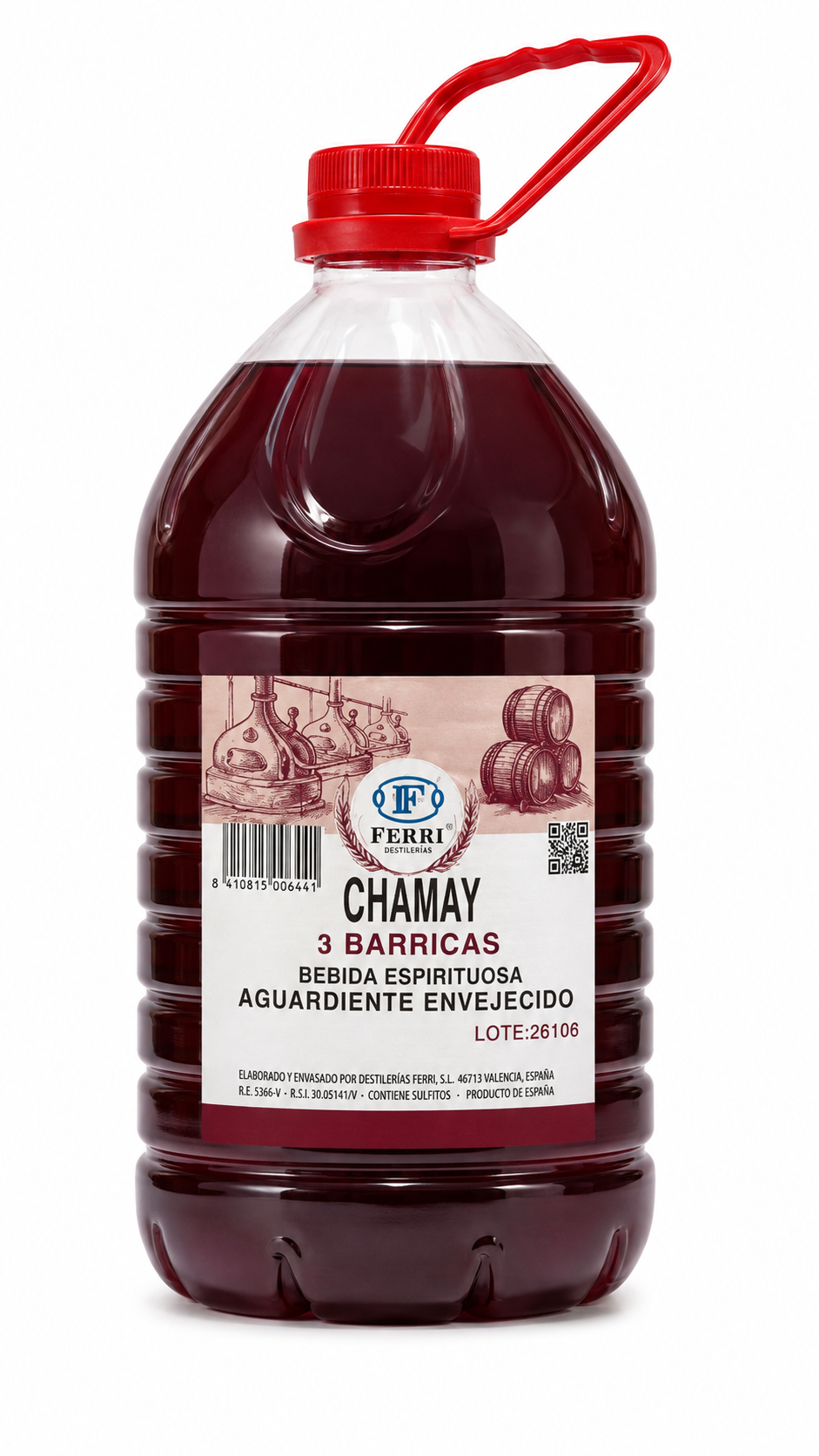 Chamay Tres Barricas 30° 3L B. Espirituosa PET
