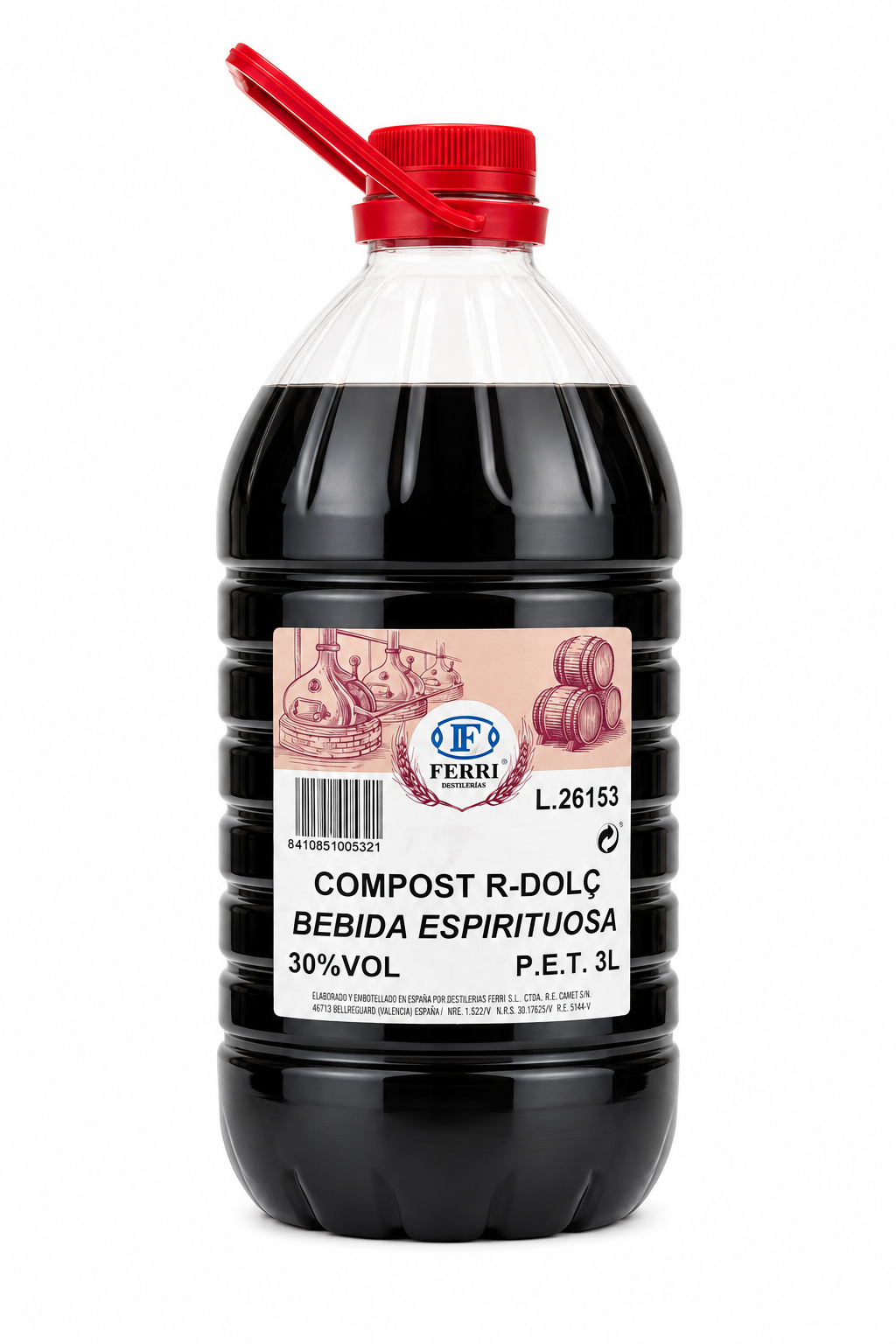 Compost R-Dolç 30° 3L (Ron Dulce) PET