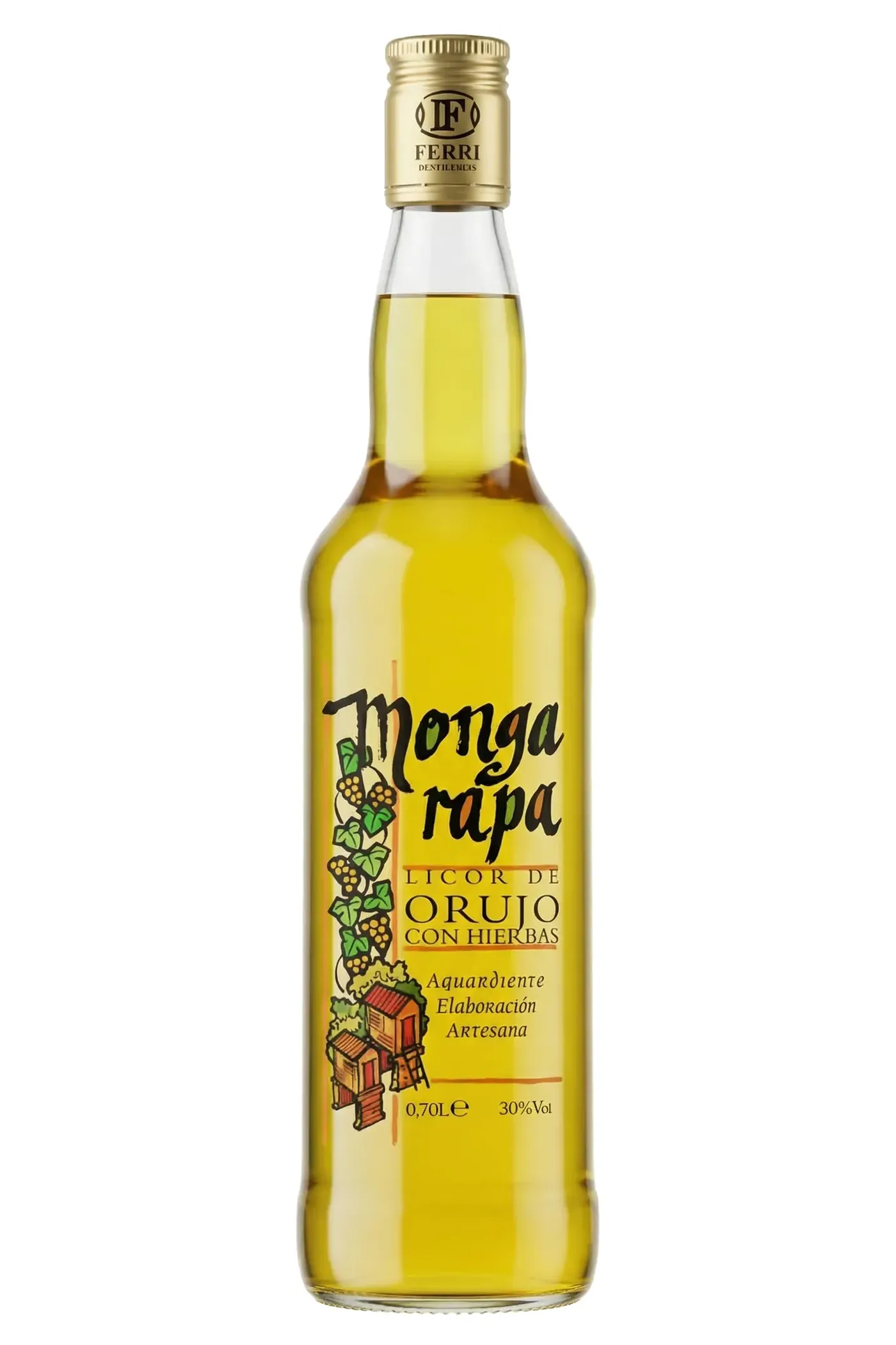 Orujo Mongarapa Hierbas 30° 1L