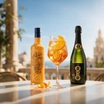 Spritz valenciano con Naranchelo, Cava Oro Ferri, hielo y naranja valenciana