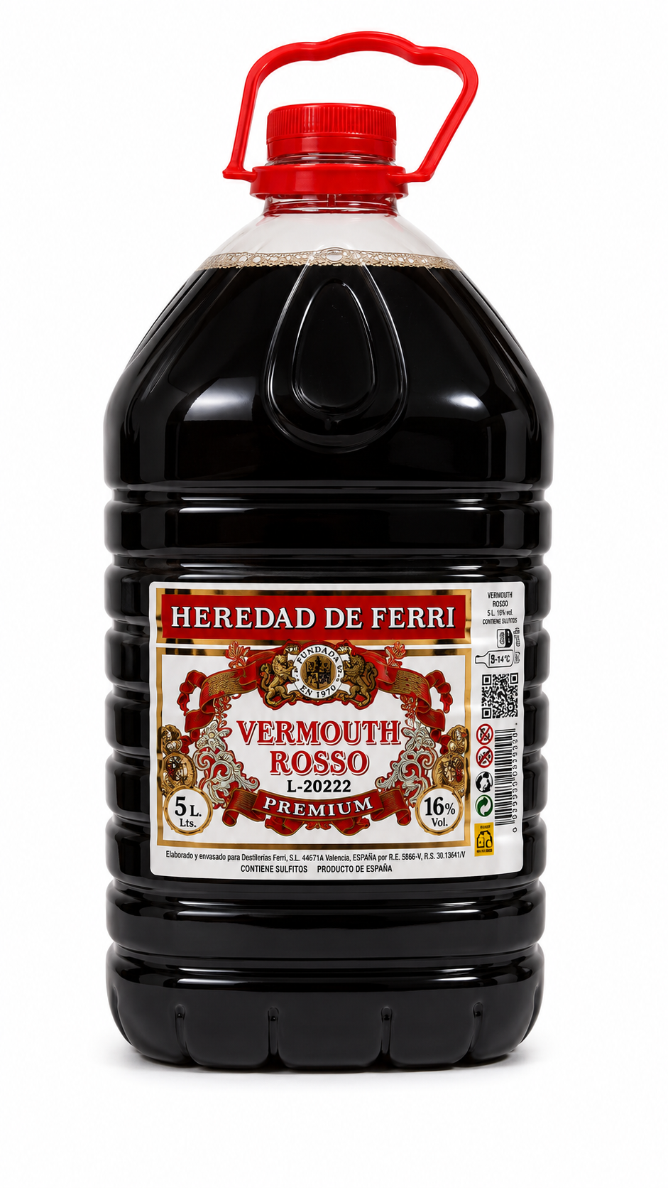 Vermouth Rojo Heredad de Ferri Garrafa 5L