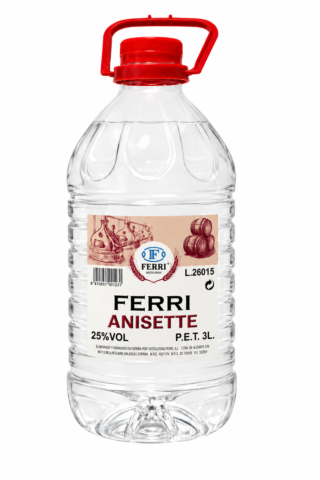 Anisette Ferri 25° 3L PET en garrafa de 3 litros