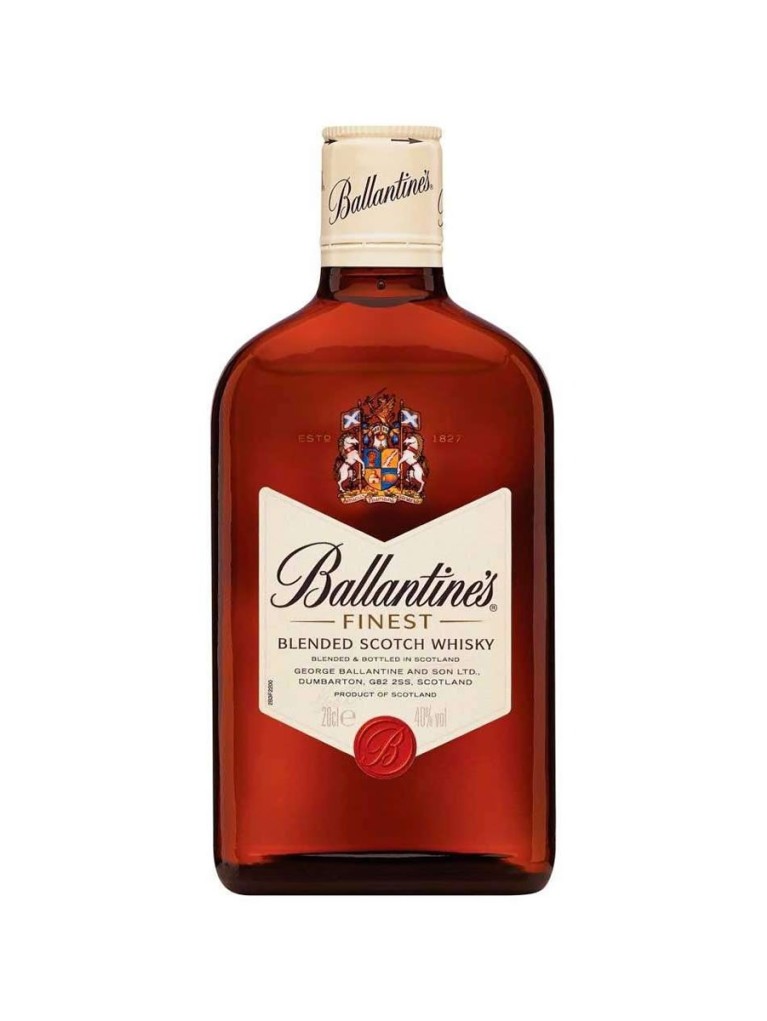 Petaca Whisky Ballantines 20cl Cristal