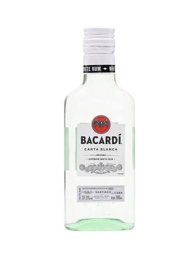 Petaca Ron Bacardi 20cl Cristal