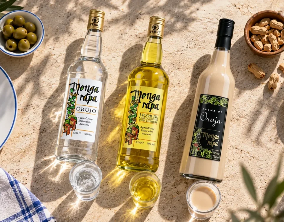 Orujos Mongarapa blanco, hierbas y crema para hostelería